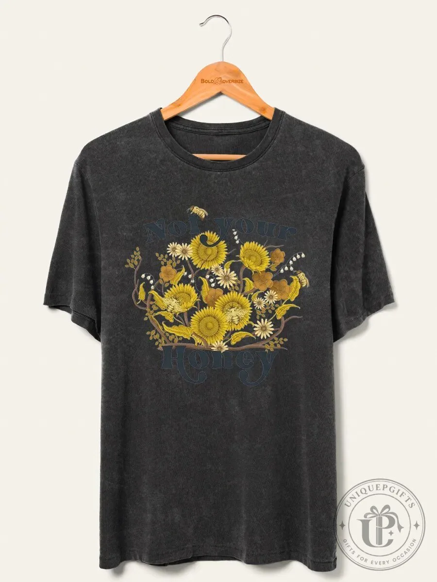 Not Your Honey Sunflower Washed T-Shirt