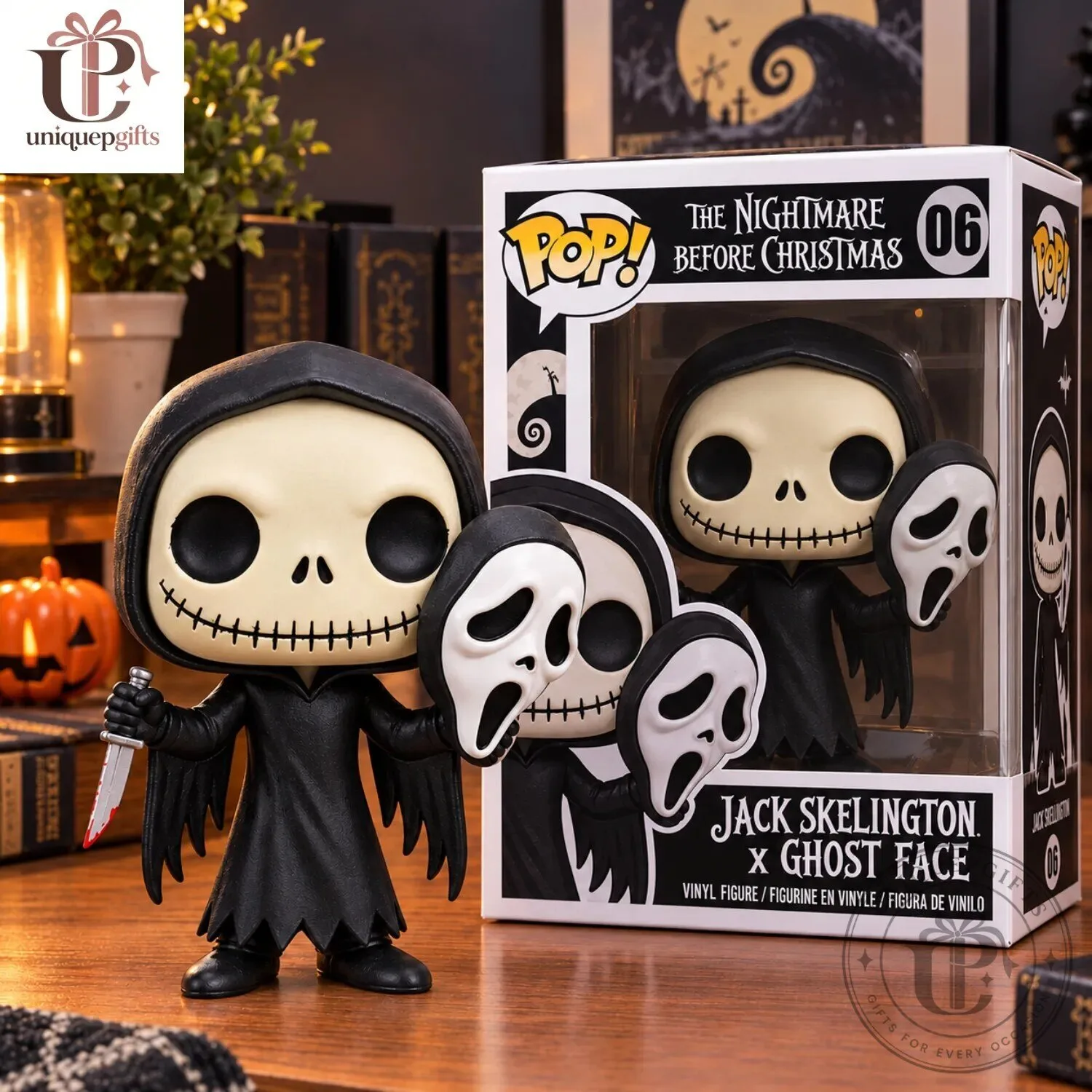 Jack Skellington x Ghost Face Funko Pop The Nightmare Before Christmas Figure 4 Jack Skellington x Ghost Face Funko Pop The Nightmare Before Christmas Figure