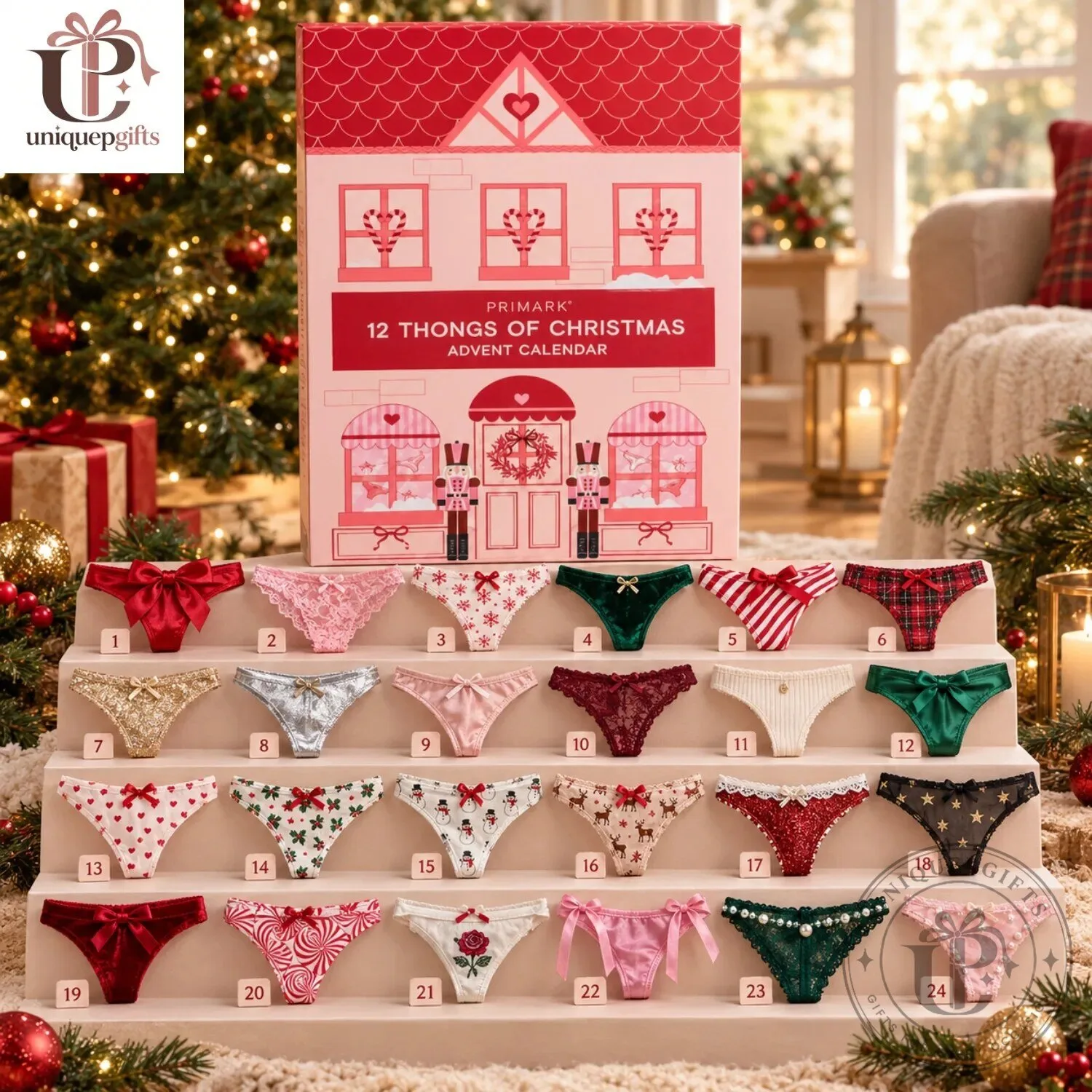 Primark 12 Thongs of Christmas Advent Calendar Primark 12 Thongs of Christmas Advent Calendar